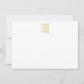 HE Monogram of EH Monogram Notecards Notitiekaartje (Voorkant)