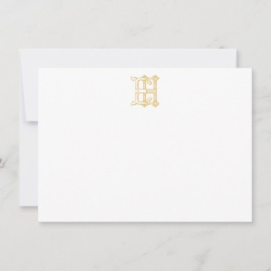 HE Monogram of EH Monogram Notecards Notitiekaartje (Voorkant)
