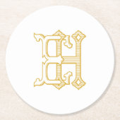 HE Monogram of EH Monogram Onderzetters (Voorkant)
