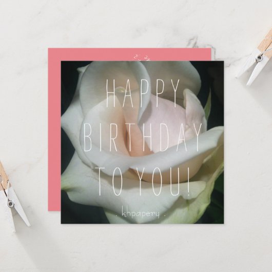 Hé, mooi meisje! Verjaardagskaart Kaart (Voorkant / Achterkant in situ)