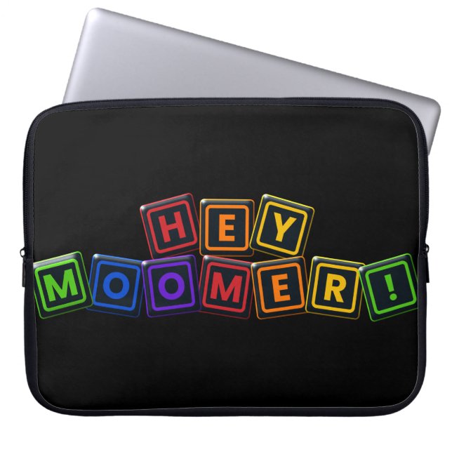 Hé, Moomer! Laptophoes 15 inch Laptop Sleeve (Voorkant)