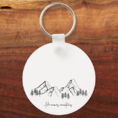 He Moves Mountains Sleutelhanger (Voorkant)