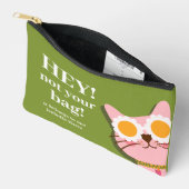 Hé! Niet uw tas Grappige kat Gepersonaliseerde zak (Open)