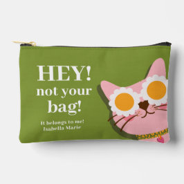 Hé! Niet uw tas Grappige kat Gepersonaliseerde zak