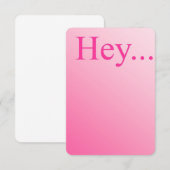 Hé.....Note Card Notitiekaartje (Voorkant / Achterkant)