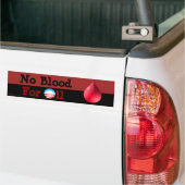 Hé Obama - geen bloed voor olie Bumpersticker (Op Truck)