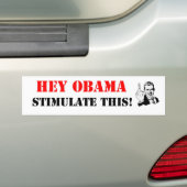 Hé Obama wil dit stimuleren! Bumpersticker (Op auto)