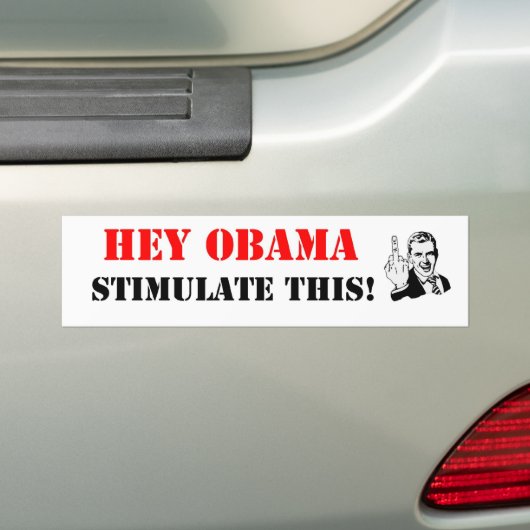 Hé Obama wil dit stimuleren! Bumpersticker (Op auto)