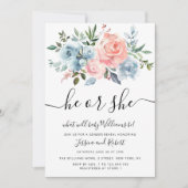 HE of SHE | baby van de bloem Kaart (Voorkant)