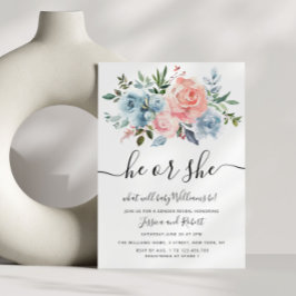 HE of SHE | baby van de bloem Kaart