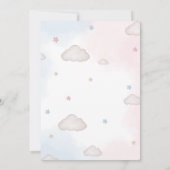 He or She Bear Gender Reveal Kaart (Achterkant)