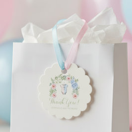 He or She? Botanical Gender Reveal Bedankjes Labels