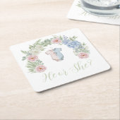 He or She? Botanical Gender Reveal Kartonnen Onderzetters (Schuin)