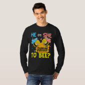 He Or She Granddaddy To Bee Gender Reveal T-shirt (Voorkant volledig)