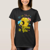 He Or She Grandma To Bee Gender Announcement Baby  T-shirt (Voorkant)
