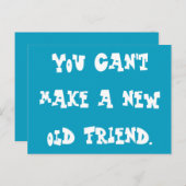 Hé, oude vriend briefkaart (Voorkant / Achterkant)