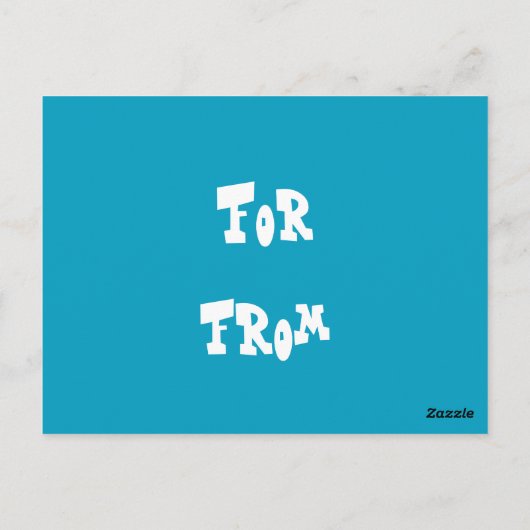 Hé, oude vriend briefkaart (Achterkant)