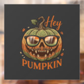 Hé Pompoen Halloween Jack Lantern Bril Snor Raamsticker (Vel 2)
