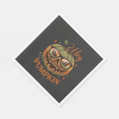 Hé Pompoen Halloween Jack Lantern Bril Snor Servet (Hoek)