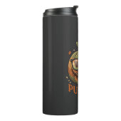 Hé Pompoen Halloween Jack Lantern Bril Snor Thermosbeker (Gedraaid links)