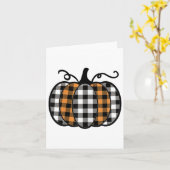 Hé pompoenbuffel gespeeld voor Herfst Herfst Thank Kaart (Gele Bloem)