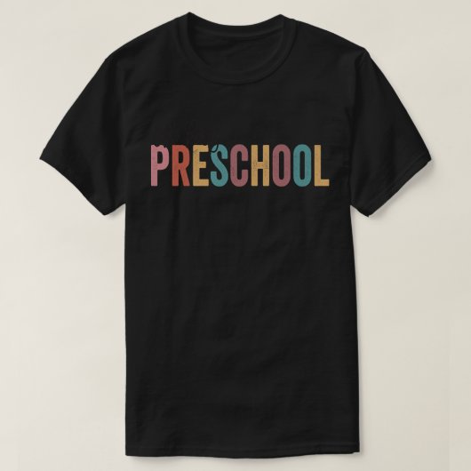 Hé Preschool op de eerste dag van de school T-shirt (Design voorkant)