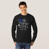 He Restores My Soul   Psalm 23 Bible Verse   Cross T-shirt (Voorkant volledig)