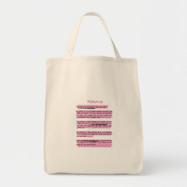 He Restores My Soul Psalm 23 Grocery Bag Tote Bag