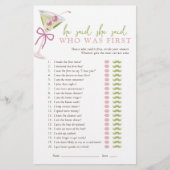 He Said She Said Chic Martini Bridal Game (Voorkant)