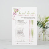 He Said She Said Chic Martini Bridal Game (Staand voorkant)