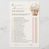 He Said She Said Floral Farmers Market Bridal Game (Voorkant)