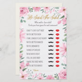 He Said, She Said Love is in Bloom Shower Game (Voorkant / Achterkant)