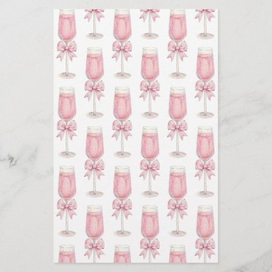 He Said She Said Pink Champagne Bow Bridal Game (Achterkant)