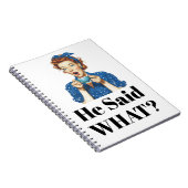 He Said What? Notebook Notitieboek (Rechterzijde)