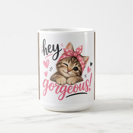 Hé Schattig Cate Ontwerp Koffiemok (Center)