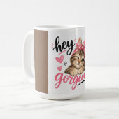 Hé Schattig Cate Ontwerp Koffiemok (Voorkant links)