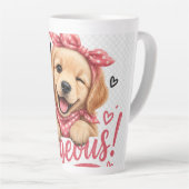 Hé Schattig Hond Design Latte Mok (Rechterhoek)
