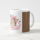 Hé Schattig Kat Design Grote Koffiekop (Voorkant rechts)