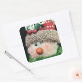 He seems overdressed somehow vierkante sticker (Envelop)