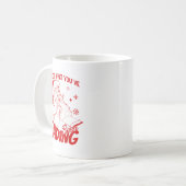 He Sees What You've Been Reading Santa Bookish Chr Koffiemok (Voorkant links)