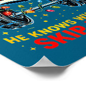 He Sees You Lifting Funny Skip Legs Christmas Tee Poster (Hoek)