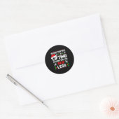 He Sees You Lifting Skip Legs Gym Enthusiasts Funn Ronde Sticker (Envelop)