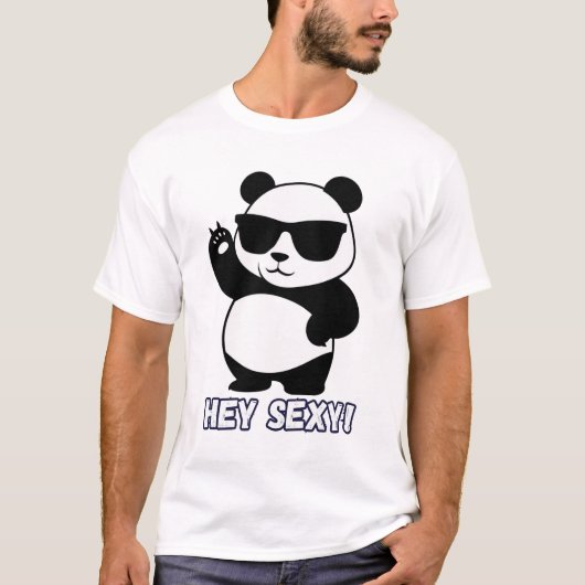 Hé Seksy Panda T-shirt (Voorkant)