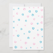 He/She Roze en Blauwe Harten Geslacht Onthullen Do Kaart (Achterkant)