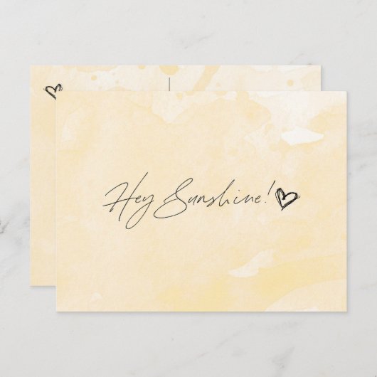 Hé Sunshine Briefkaart (Voorkant / Achterkant)