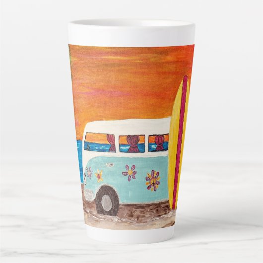 Hé, Surfer Dude! - hoge mok voor de coole surfer. (Voorkant)