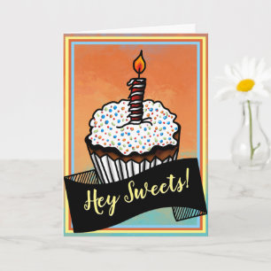 Hé Sweets, Verjaardag Cupcake Kaart