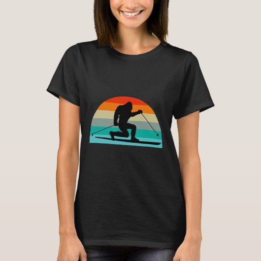 He Telemark Skis!  T-shirt (Voorkant)