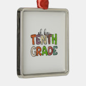 Hé Tiende Grade Metalen Ornament (Rechts)