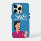 Hé, treinwrak. iPhone hoesje (Achterkant)